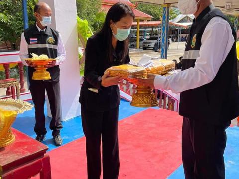 ร่วมงานฌาปนกิจศพนายภาณุพงษ์ คงสุข