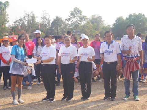 นายกองค์การบริหารส่วนตำบลนางรอง ประธานการจัดการแข่งขันกีฬาประจำตำบลนางรอง