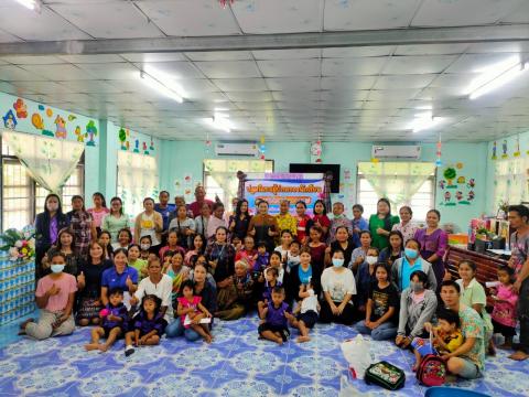 ประธานในพิธีปฐมนิเทศผู้ปกครองนักเรียนศูนย์พัฒนาเด็กเล็กองค์การบริหารส่วนตำบลนางรอง